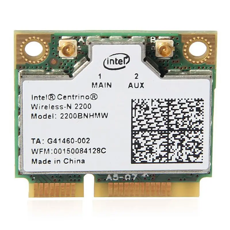 Intel Centrino Wireless-N 2200 2200BNHMW 802.11b/g/N 300 Мбит/с 2x2 однодиапазонная Wi-Fi карта | Компьютеры и