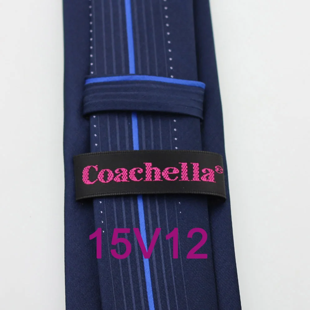 2015 Галстуки YIBEI Coachella мужской темно-синий галстук узкий с серебряными мелкими