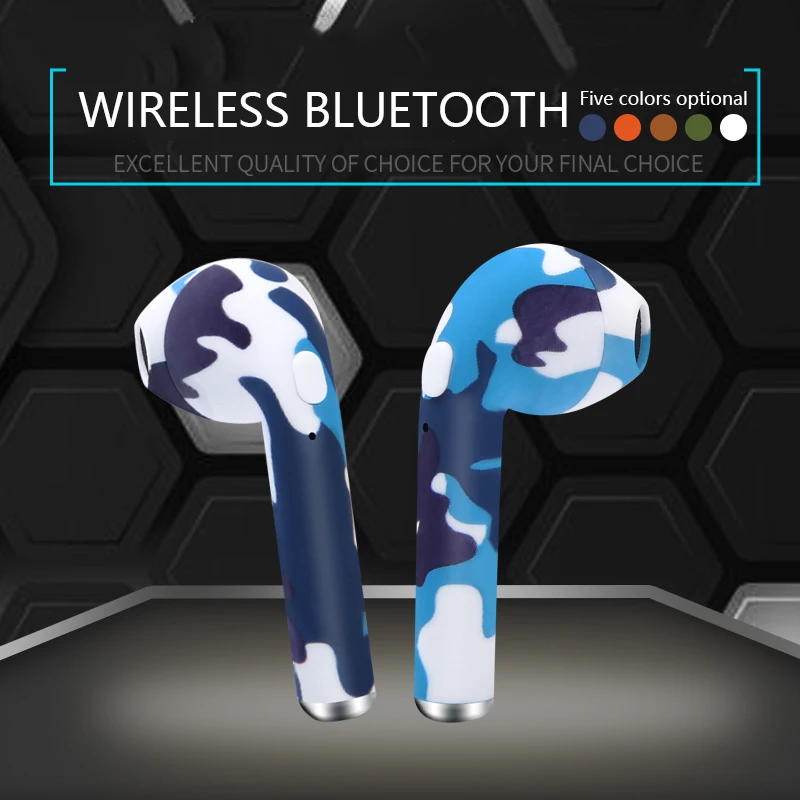 I7s tws Camo Bluetooth гарнитура Внутриканальные наушники беспроводные стерео