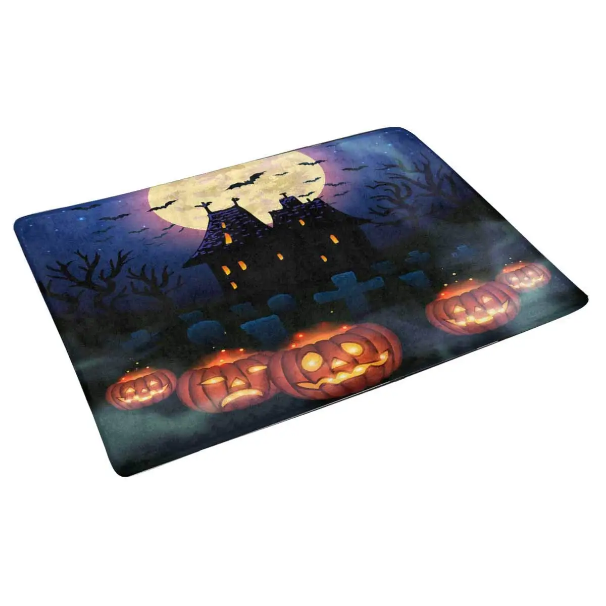Halloween Wicked House Pumpkins Front Door Mat Welcome Doormat Home Indoor Entrance Kitchen Patio | Дом и сад