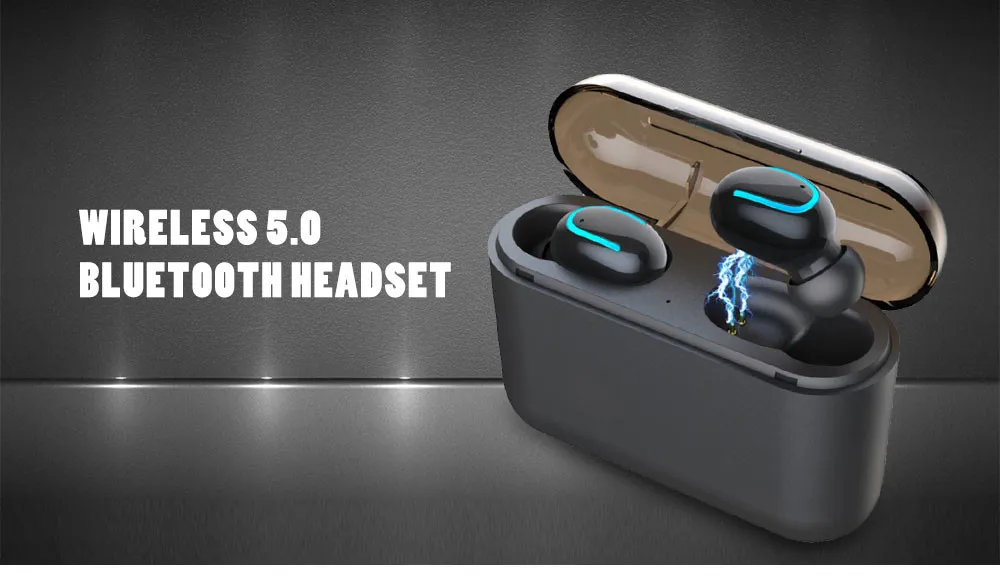 Excelvan HQB-Q32 TWS стерео беспроводные bluetooth-наушники-вкладыши мини-наушники с микрофоном Зарядка для IPhone Android мобильный телефон
