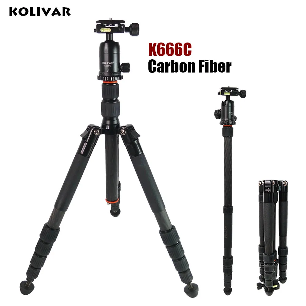 Kolivar K666C 62-дюймовый профессиональный Портативный путешествия углеродного