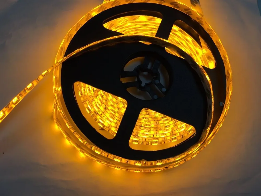 LED Strip 5050 DC12V 60LEDs/m 5m/lot Flexible Light Yellow | Освещение