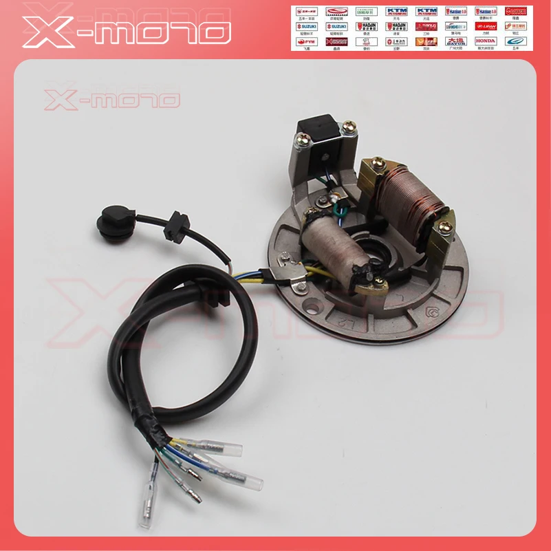LIFAN Магнитная пластина статора 50 куб. См 90 110 125 Мотоцикл ATV Quad|stator kit|lifan engineengine magneto |