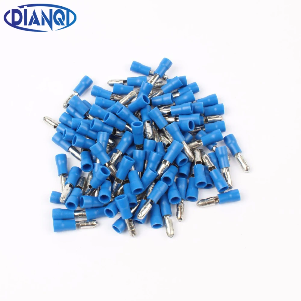 DIANQI MPD2 156 100 шт пулевидный мужской изоляционный соединитель провода