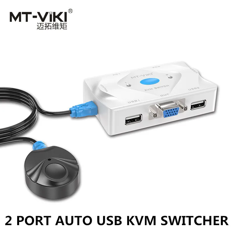 Проводной пульт дистанционного управления MT-Viki 2 порта KVM-переключатель VGA USB