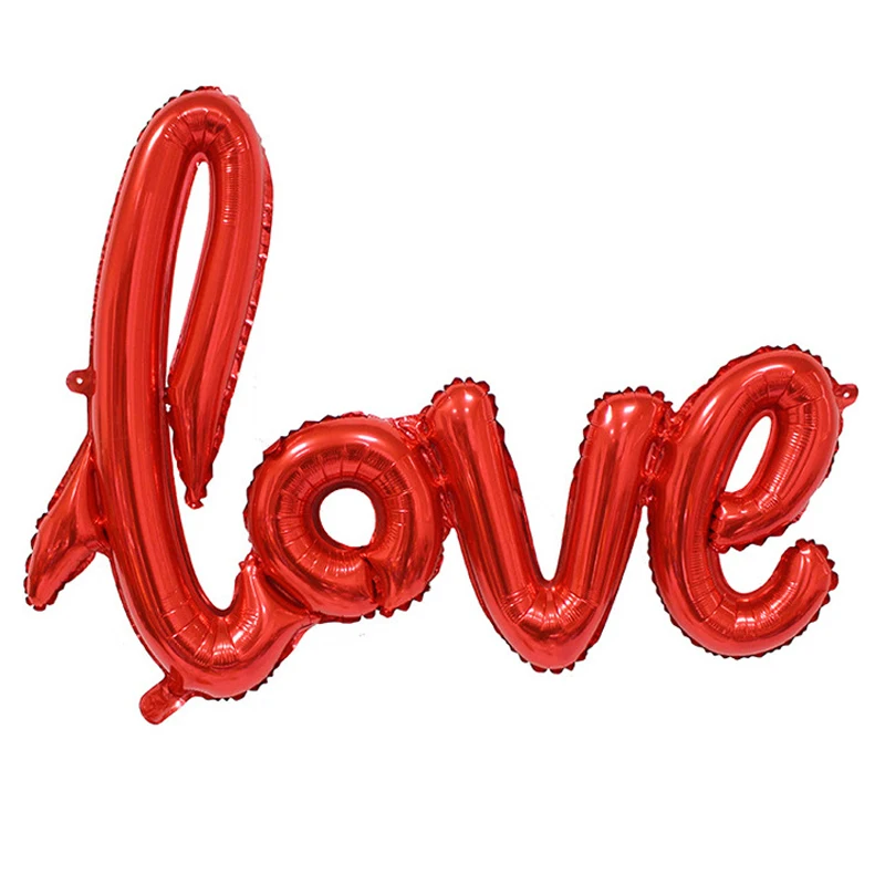Свадебные шары с буквенным принтом новинка воздушный шар Красным золотом нижний