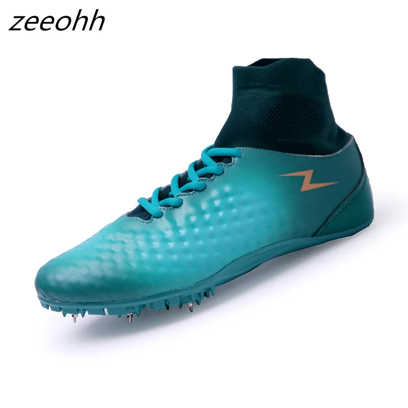 Green Zeeohh/Лидер продаж; спортивная обувь для мужчин и женщин; дышащая обувь для бега с шипами; удобная спортивная обувь; кроссовки с шипами для мужчин - Цвет: Green