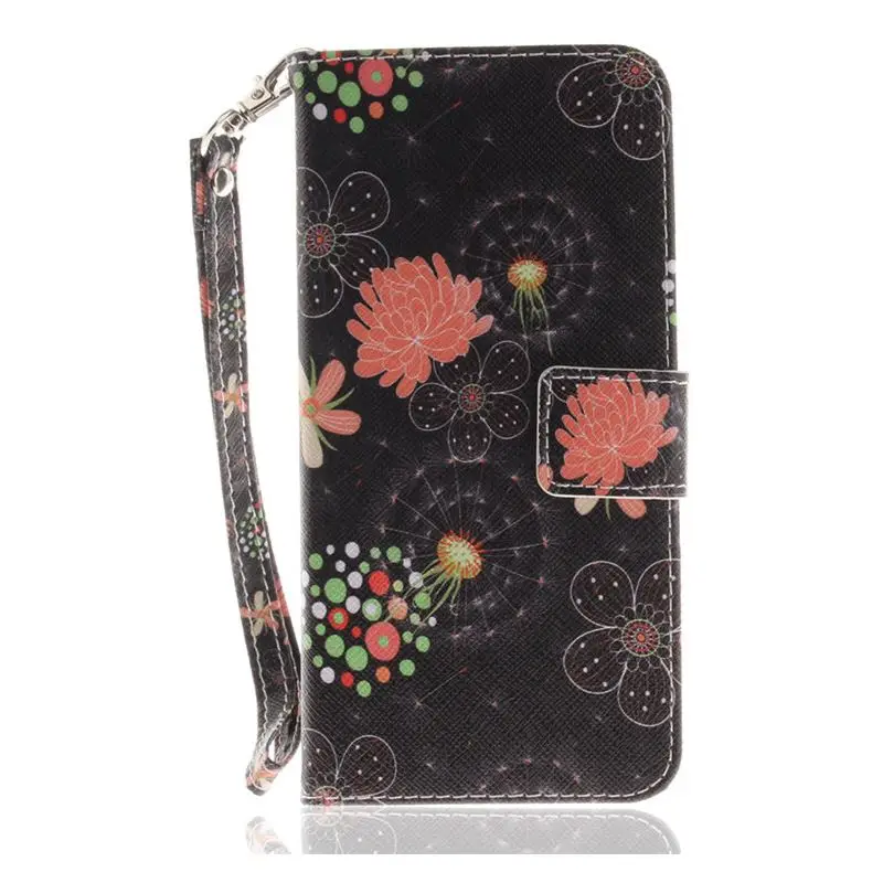 Colorful Flowers Чехол для Samsung Galaxy J3, J5, J7 года A6 S9 S8 плюс S7 S6 край S5 окрашенные панда гнев Сова Бумажник держатель для карт с откидной крышкой D26G - Цвет: Colorful Flowers