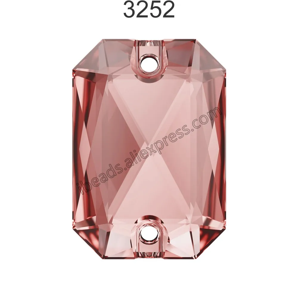 (1 шт.) Оригинальные стразы Swarovski 3252 изумрудные Стразы с 2 отверстиями для