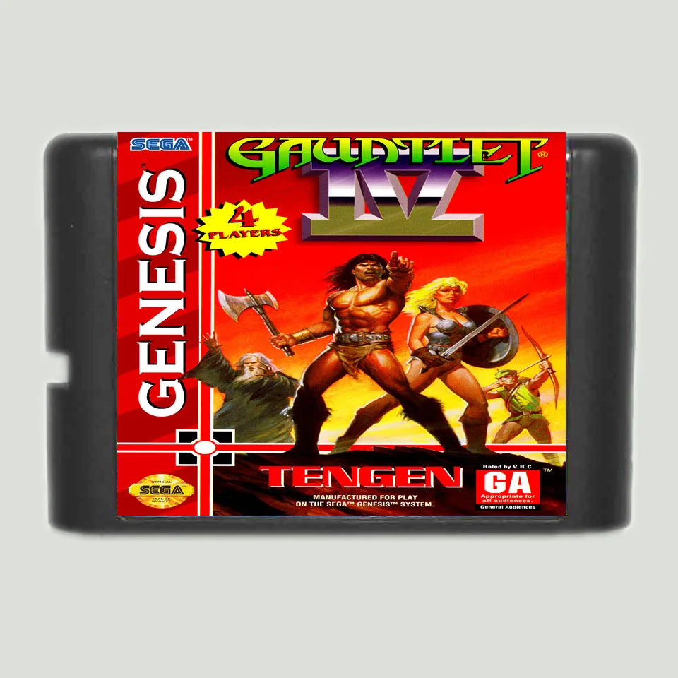 Gauntlet IV 16 bit MD Game Card For Sega Mega Drive Genesis | Электроника