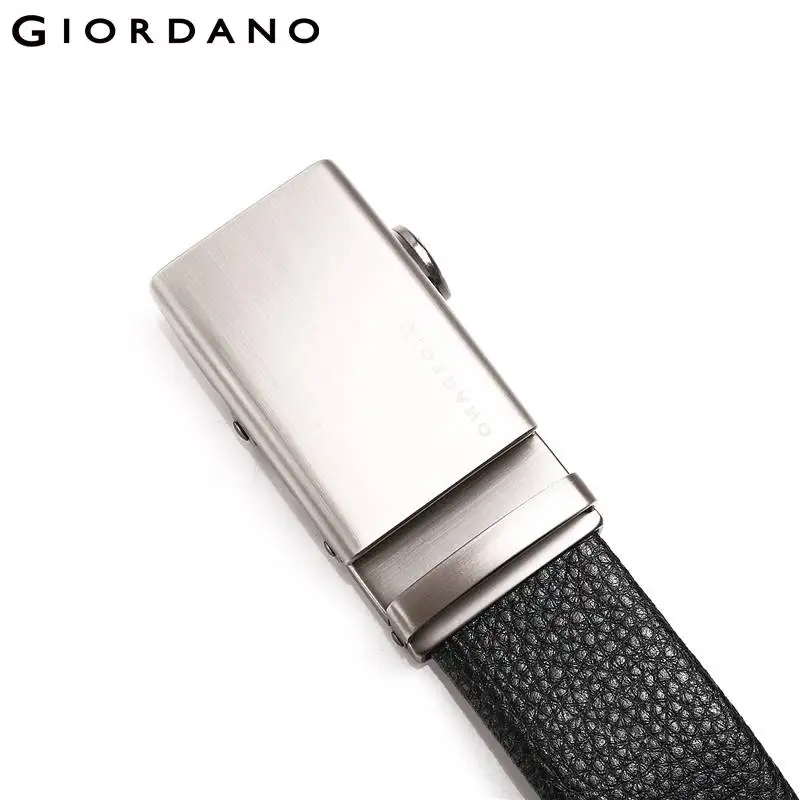 01Black Giordano 2-х слойный кожаный ремень с автоматической пряжкой,данная модель ремня имеет два варианта окраса пряжки - Цвет: 01Black