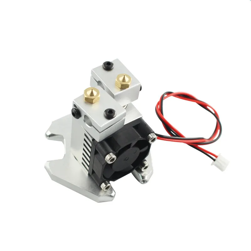 SWMAKER 1,75/0,4 мм Delta Kossel V6 алюминиевый сплав металл двойной рыбий глаз эффектор hotend Полный комплект с вентилятором комплект для 3D принтера