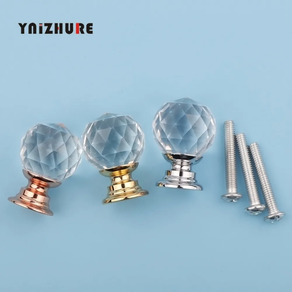 Кухонные ручки Одежда высшего качества 25 мм 10 шт дверные С кристалалми и стразами