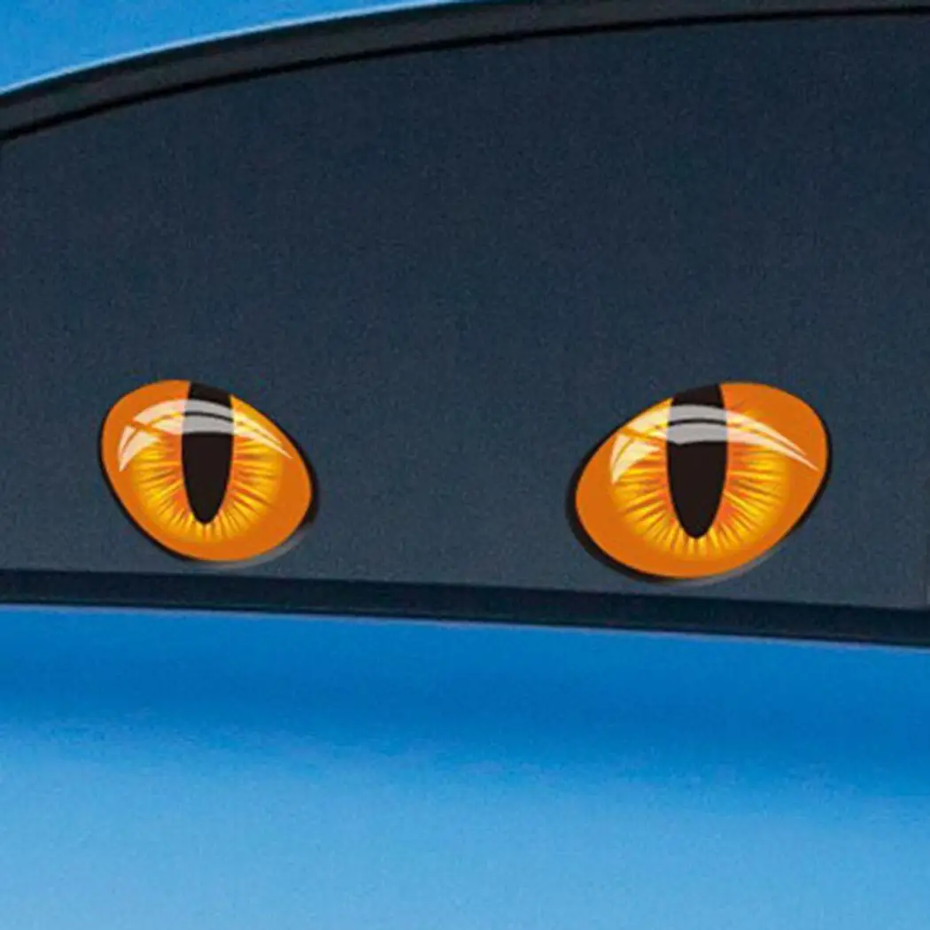 New Cartoon Simulation Cat's Eye Car Decorative Stickers Reflective Body Rearview Mirror | Автомобили и мотоциклы