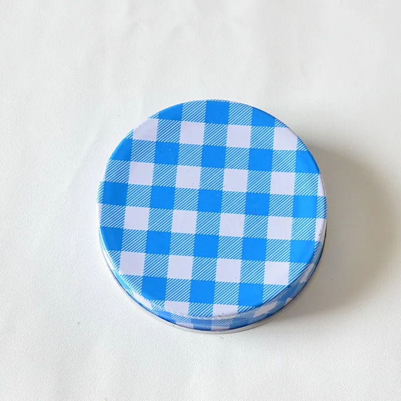4 шт./лот Mason Jar Lids Daisy check Cut mason баночки с отверстиями для соломинки волнистые