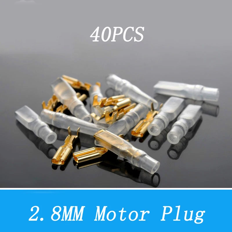 40 шт. 2 8 мм 130/180/300/370/N20 микро штекер двигателя Разъем с рукавом DIY Металлические