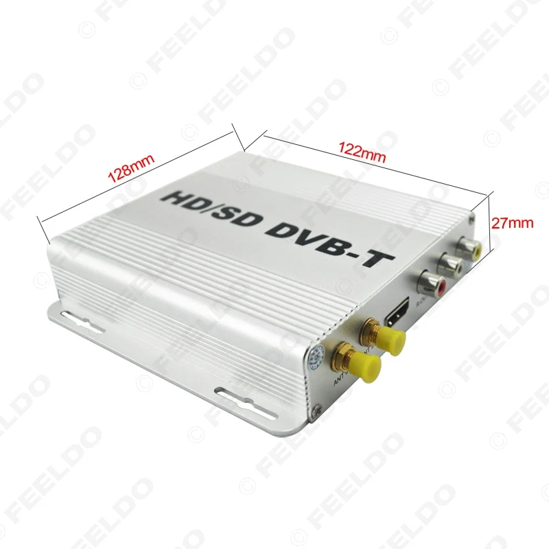 FEELDO цифровой двойной тюнер для автомобиля HD H.264 MPEG 4 HD/SD различные каналы DVB T