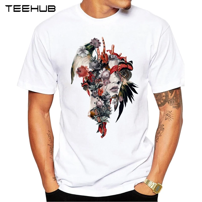 2019 модная мужская футболка TEEHUB с принтом Surreal для женщин коротким рукавом