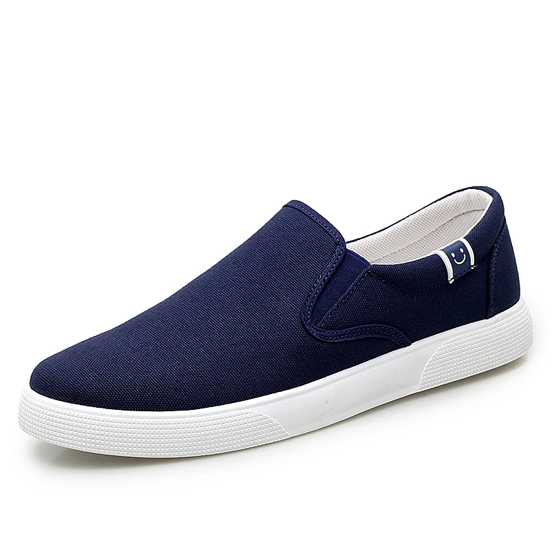 

YEINSHAARS Canvas Loafers Shoes Slip on Men Casual Shoes Summer Autumn Breathable Fashion Sneakers Soft Flat Driving Shoes