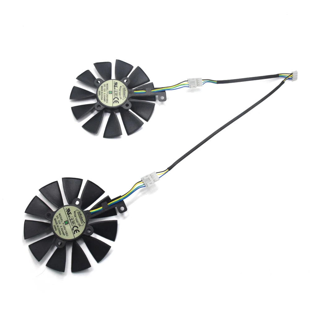 Вентилятор охлаждения 2 шт./лот 87 мм для ASUS GTX1060 1070 Ti RX 470 570 580 графическая карта