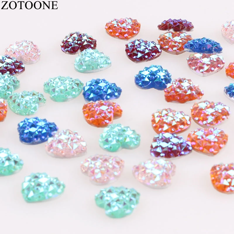 ZOTOONE 50 шт. искусство для ногтей сердце стразы кристалл дизайн маникюра стеклянные