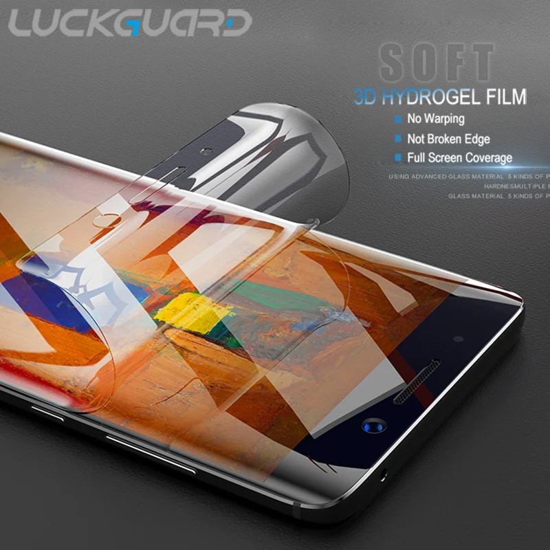 LuckGuard 3D гидрогель полное покрытие (без стекла) для Huawei Mate 8 9 10 20 30 Pro Lite x защита
