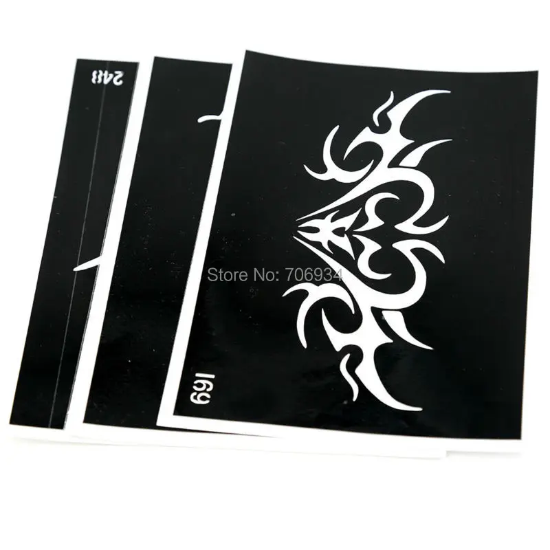 Трафареты для Panting Paper 20 шт./лот шаблон татуировки с блестками трафарет