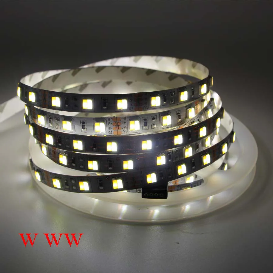 Светодиодная лента RGB RGBW 5 м двойной цвет 5050 SMD CW/WW белый регулируемая температура
