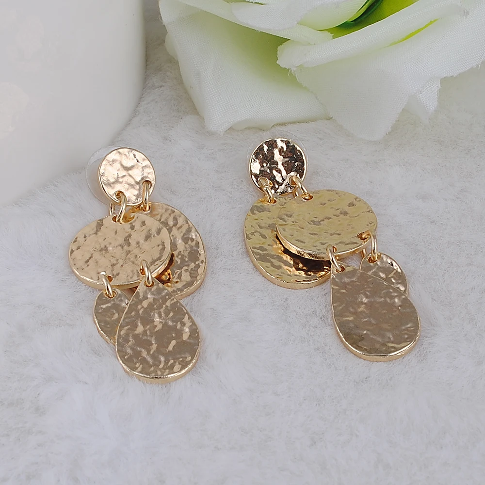 KC золотые Висячие серьги Модные ювелирные изделия Сплав высокое качество