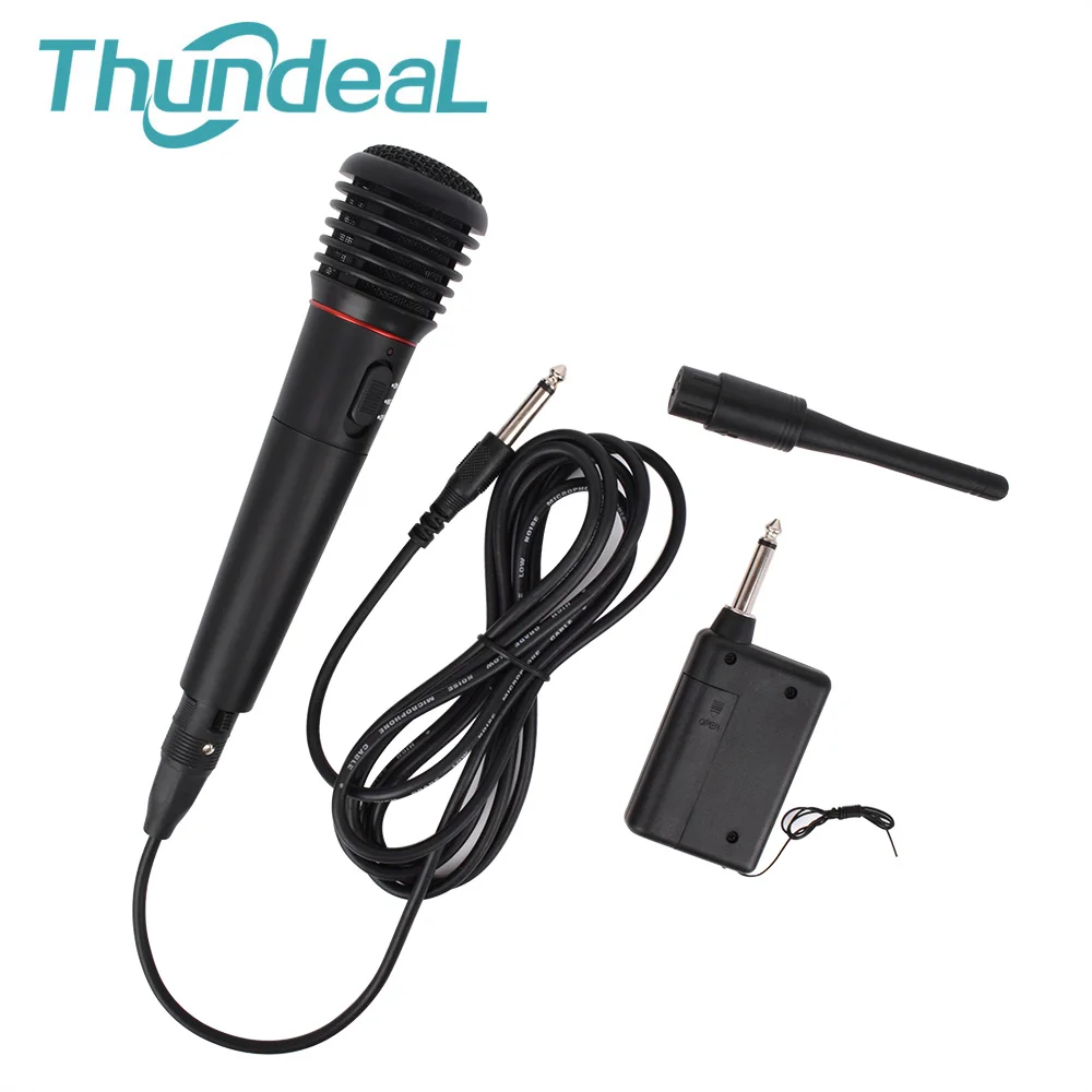 ThundeaL 2018 Новый проводной или Беспроводной 2 in1 ручной микрофон FM Mic приемник
