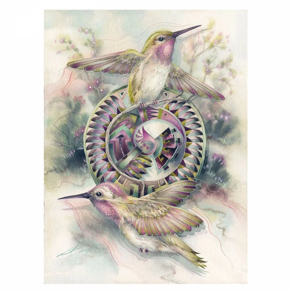 

5D DIY Diamond Painting Bird Square Full 3D Diamond Painting Cross Stitch Animal Crystal Needlework Home Decorative