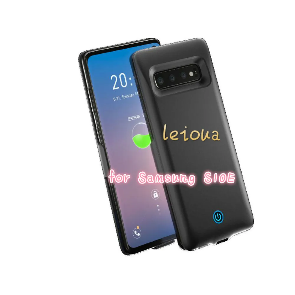 For S10E Leioua для samsung Galaxy S10, портативное зарядное устройство, 7000 мА/ч, перезаряжаемый Расширенный чехол с аккумулятором, защитный чехол для резервного копирования S10 Plus S10E - Цвет: For S10E