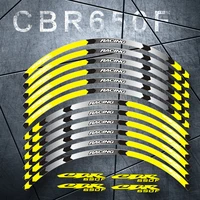 motorcycle front and rear wheels edge outer rim sticker reflective stripe wheel decals for cbr650f cbr650f