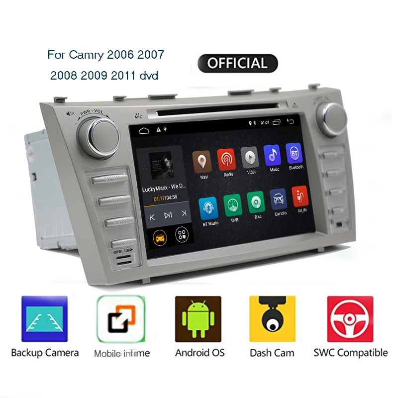2din Android9.0 2 ГБ 16 Автомобильный DVD для Toyota CAMRY Aurion автомобильный v40 GPS радиоприёмник