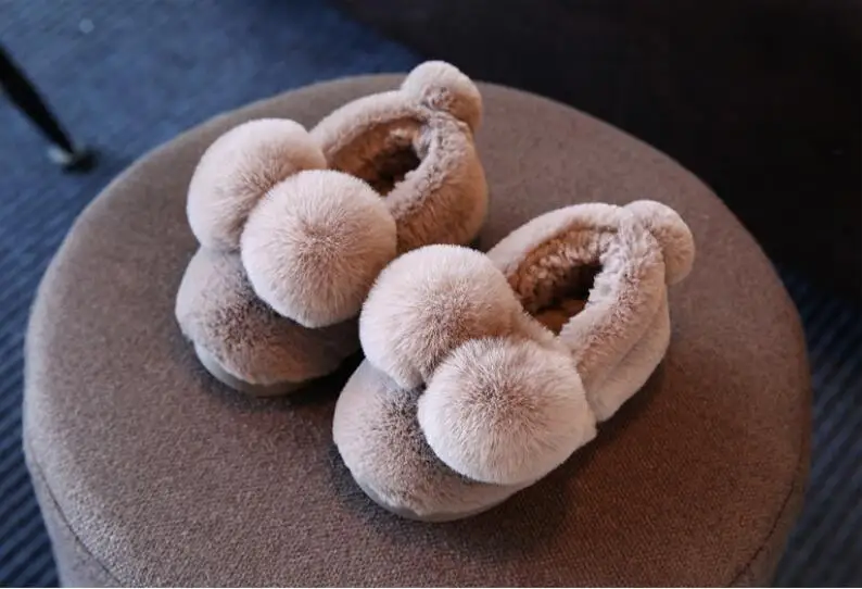 

Winter Warm Baby Infants Girl Boy Soft Crib Shoes Newborn Snowshoes Cotton Slippers Indoor Home Non-slip Shoes 1-3 Year slippers