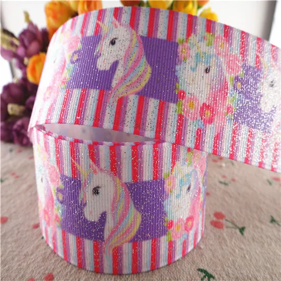 1 1-1/" 38 мм 5 ярдов блестящие Серебристые напечатанные ленты grosgrain самодельные банты для волос лента ручной работы материалы MD18021004 - Цвет: 1
