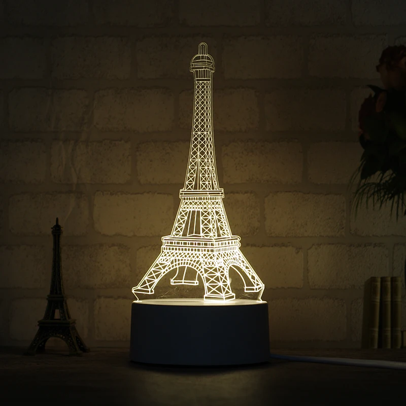 3 цвета Изменение 3d ночник мини подарок лампа украшение Новинка Luminaria Led Детская De