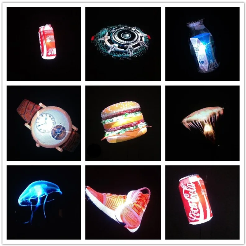 Приложение управление высокой пиксель 3D вентилятор голографическая рекламная