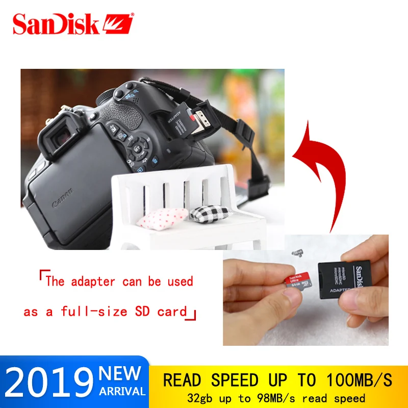 SanDisk A1 Micro SD Card Memory Card 16GB 32GB 64GB 128GB MicroSD 100M/s Uitra C10 TF card 200gb 256gb 400gb cartao de memoria