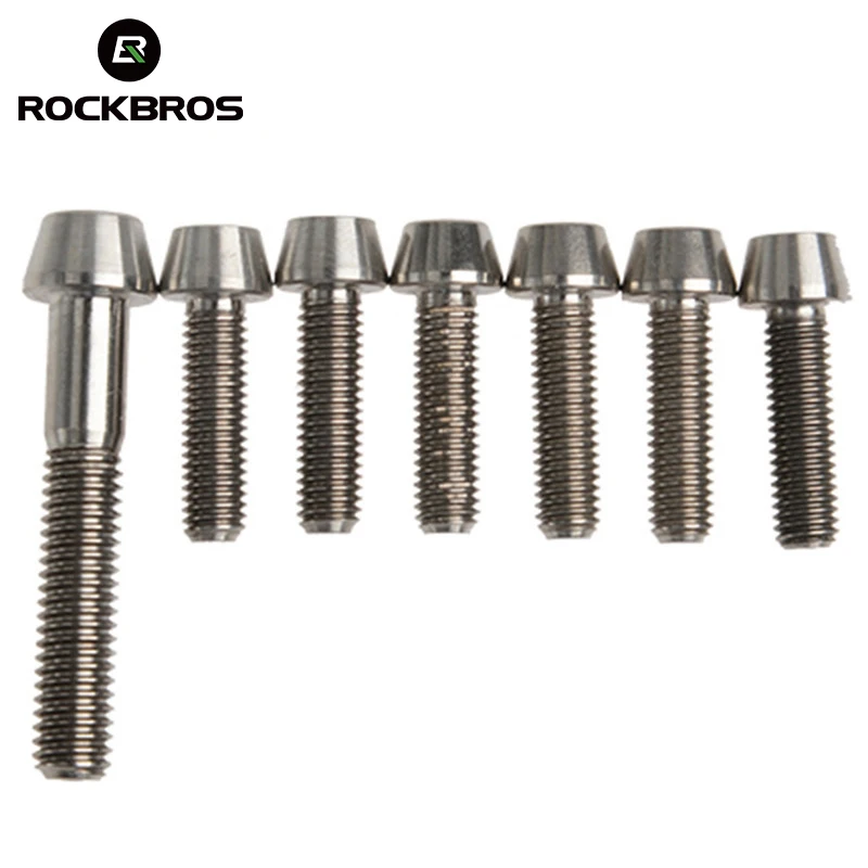 ROCKBROS стволовых титана Ti болты винт комплект модернизации коническая головкой M5 х 18 мм 6 шт. и титана Ti болт конической головкой M6 х 35 мм 1 шт