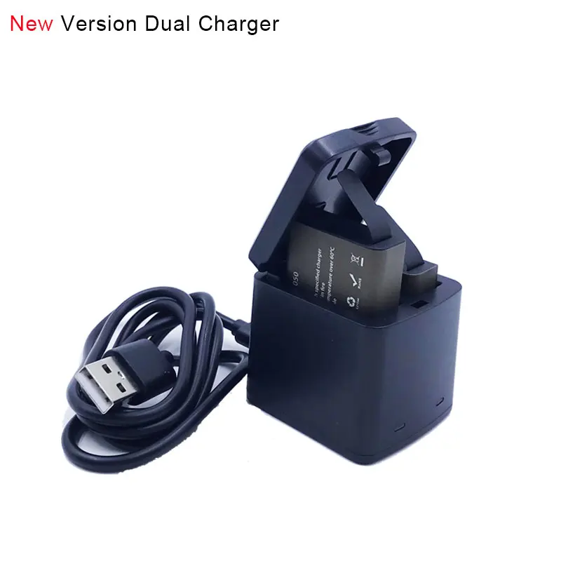 1 шт двойное зарядное устройство+ 2 шт 1050mAh запасная литий-ионная аккумуляторная батарея для eken H9 H9R H8PRO H8R SJ4000 аксессуары для экшн-камеры