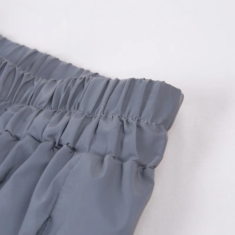 Женские Светоотражающие брюки карго однотонные повседневные свободные для бега