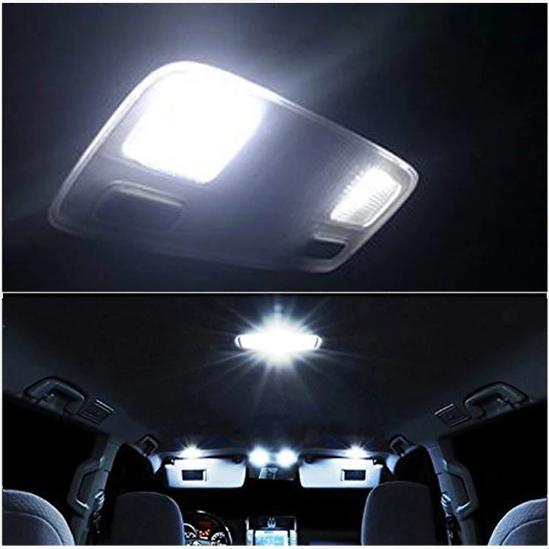 

1 PC Car Reading Lamp COB Panel 12V 48 SMD LED T10 W5W 194 Auto Interior Dome Light With 31mm 36mm 39mm 41mm Adapted Festoon