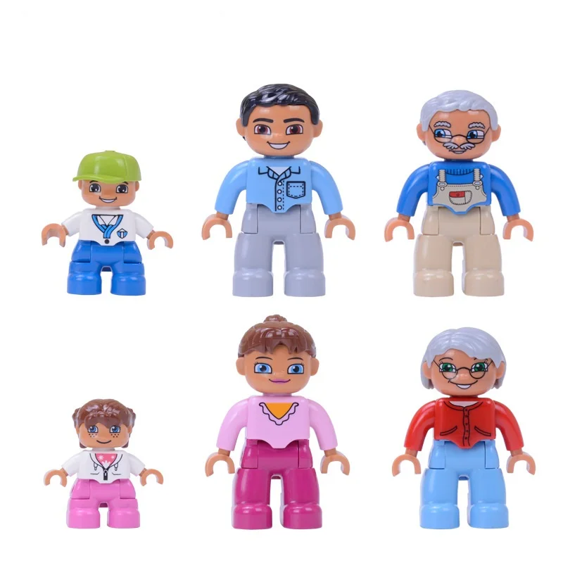 

Family serie Building Blocks Big Size Action Figures Blocks With Figures Blocks Education Toys For Baby