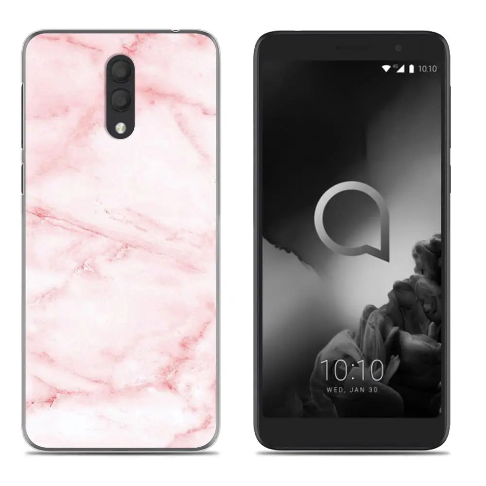 15 Красочная накладка мягкий чехол для телефона для Alcatel Работает с любым оператором, 1X() без отпечатков пальцев версия разноцветный разукрашеный чехол-накладка из мягкого силикона ТПУ с крышкой - Color: 15