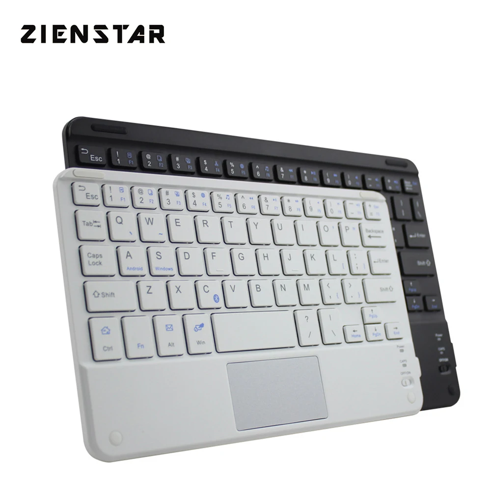 

Zienstar 7-дюймовый универсальный Беспроводной Bluetooth клавиатура с тачпадом для Samsung/Microsoft/Android/Windows планшетный ПК, ноутбуков и ПК