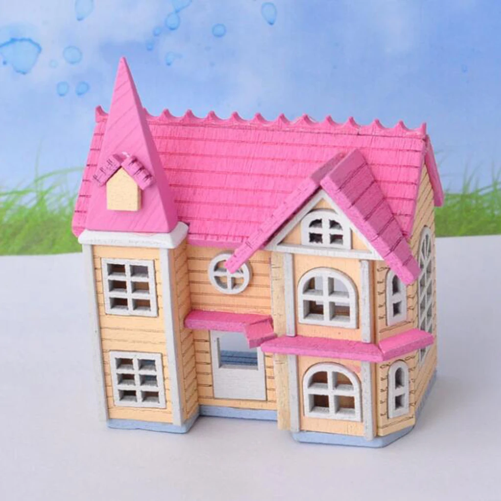 Домик кукольный Сказочный в масштабе 1:12 миниатюрный домик сделай сам двойной
