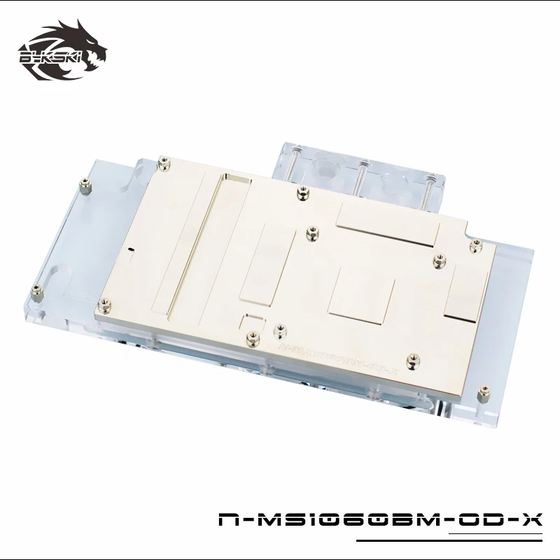Bykski полное покрытие видеокарты водяного охлаждения gpu блока RGB для Maxsun GTX 1060 3g