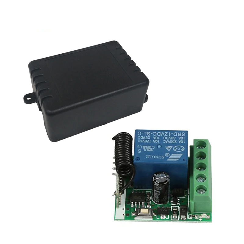 QIACHIP 433 MHz DC 12 V 1CH РФ релейный модуль универсальный Беспроводной удаленного
